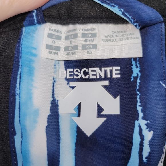 Descent Norah Women’s Insulated Snow Ski Stripe Pattern blue white pants Size 8 - Picture 8 of 12